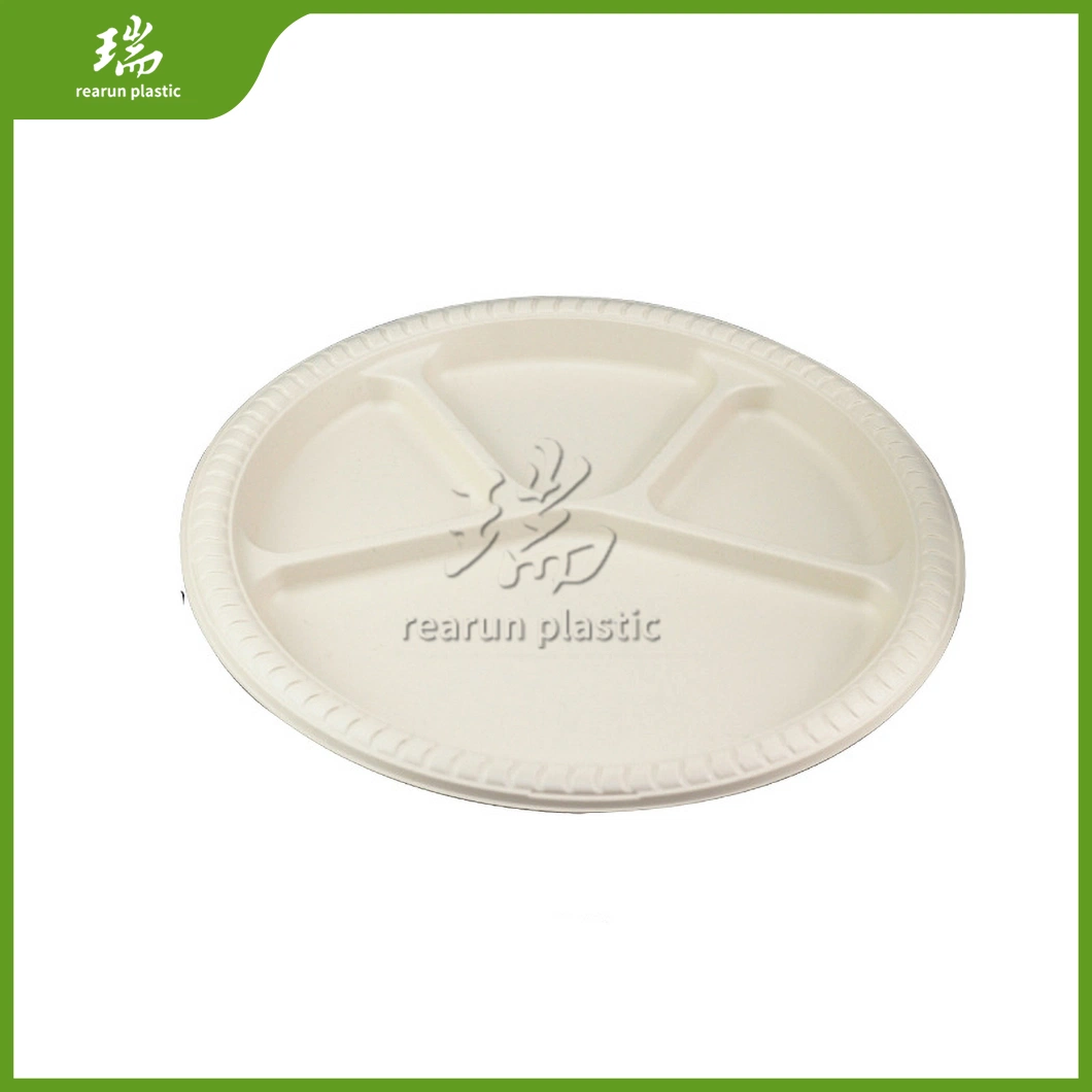 Rearun Biodegradable Cornstarch Lunch Box China Wholesaler Custom Paper Takeaway Bento Box Disposable Lunch