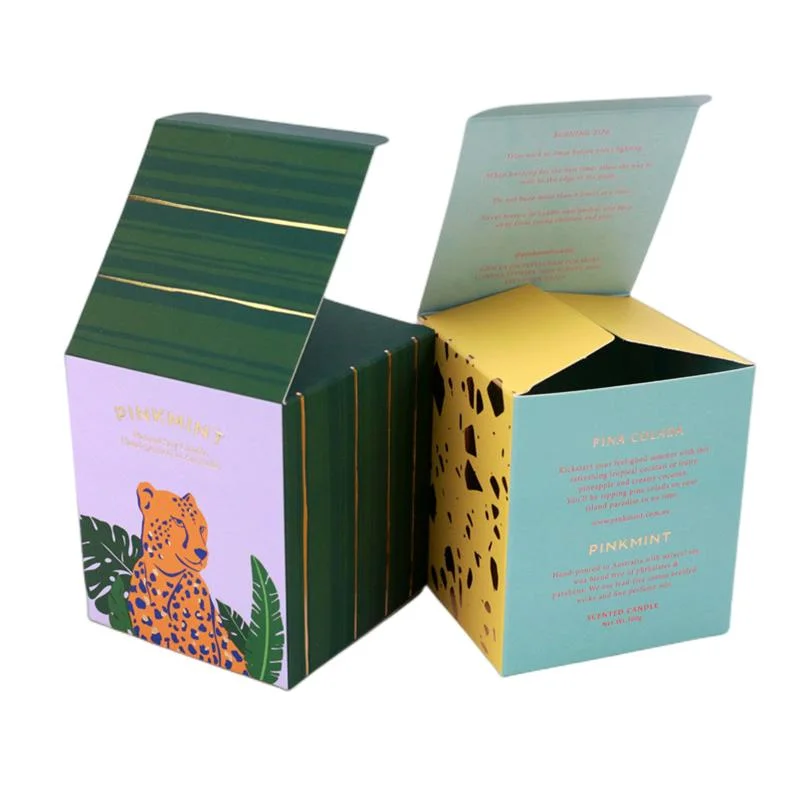 Eco-Friendly Brown/White/Black Kraft Paper Packaging Box with Custom Printing for Glass Jar/Bottle