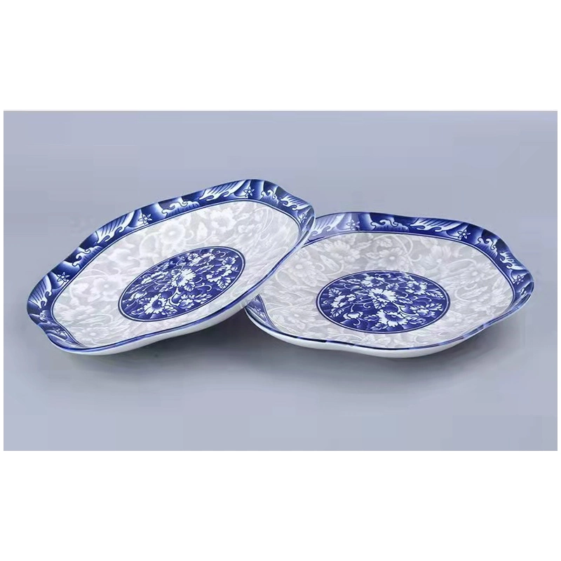 Plates Ceramic Sets Steel Dinnerware Chinese Blue and White Stainless Prices Steel+Plates Bone Wedding Tableware China Plate