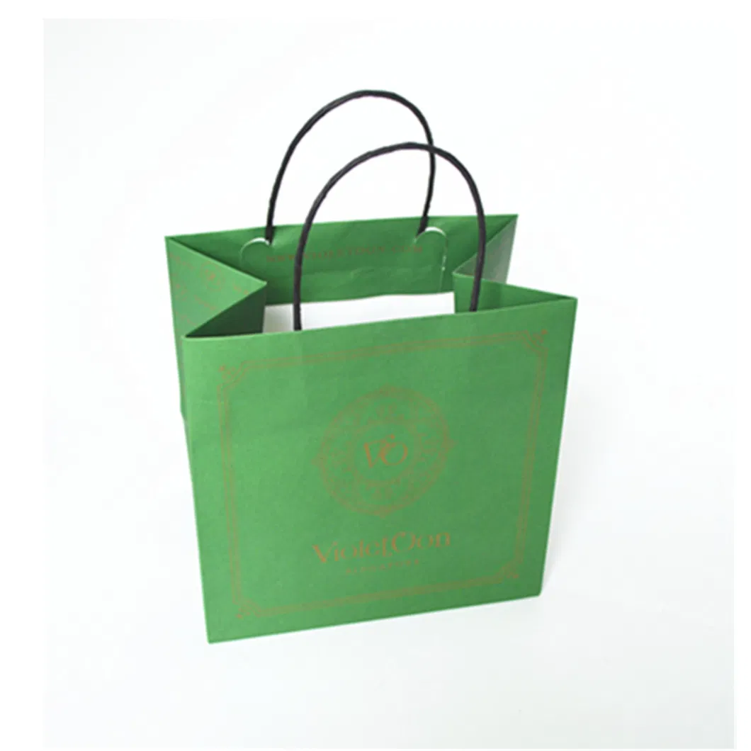 Eco-Friendly Custom Logo Print Recycle Kraft Paper Bag for Jewelry Gift