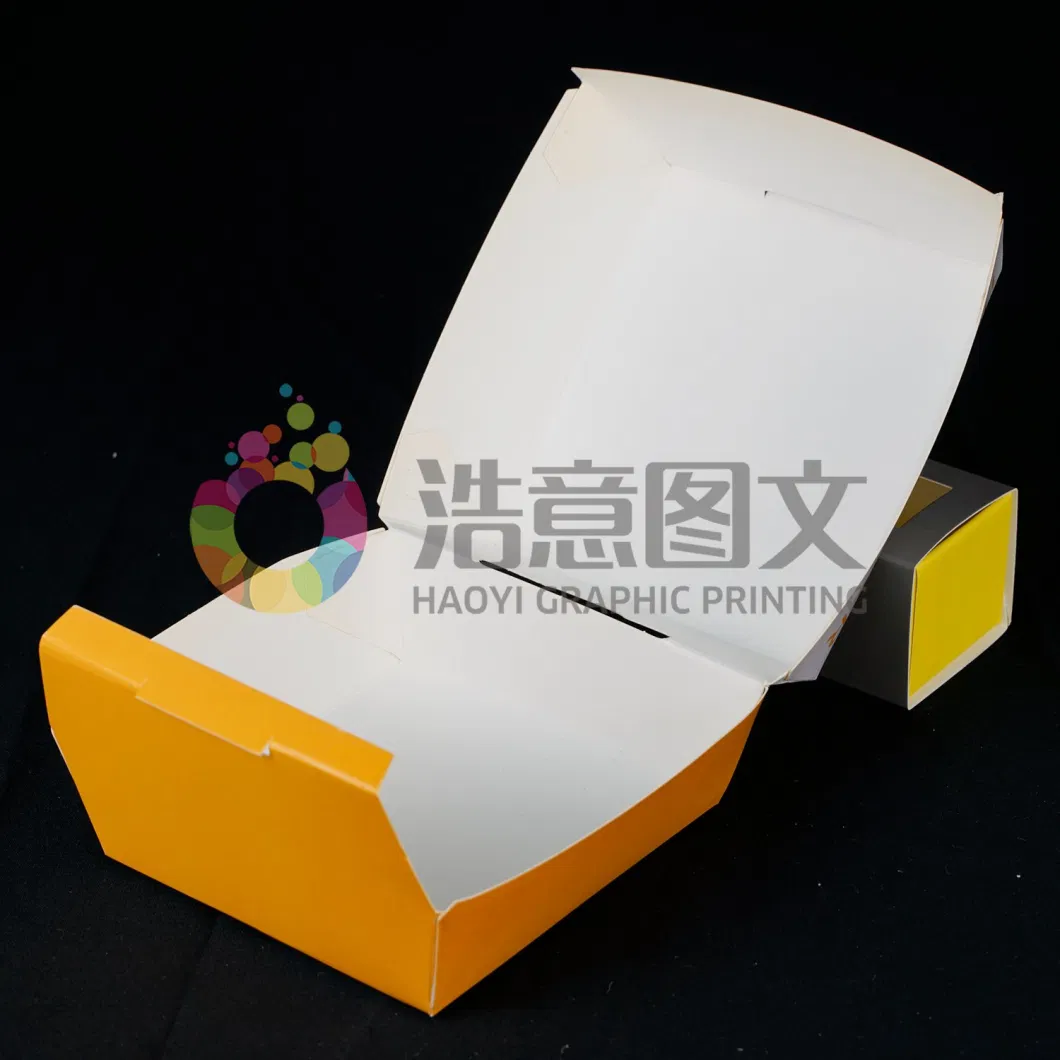 China Wholesale Custom Kraft Paper Food Takeaway Hamburger Packaging Box