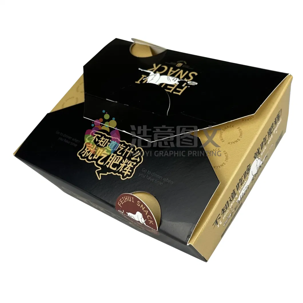 China Wholesale Paper Gift Box for Hamburger Hotdog Chips Packaging