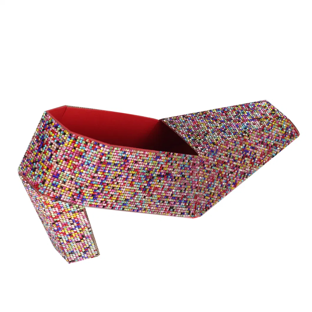 Custom Storage Packaging Gift Shoe Shaped Color Corrugated Cardboard Paper Jewelry Packing Box