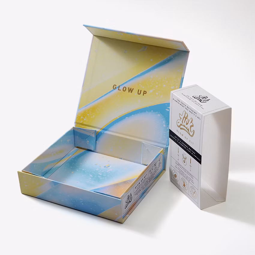 Luxury Design Custom Printing Paper Cardboard Baby Blanket Clothes Gift Packaging Decorative Mini Suitcase Box
