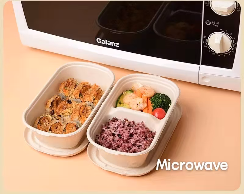 Eco Friendly Disposable Ice Cream Biodegradable Sugarcane Bagasse Compostable Paper Ramen Salad Food Bowl