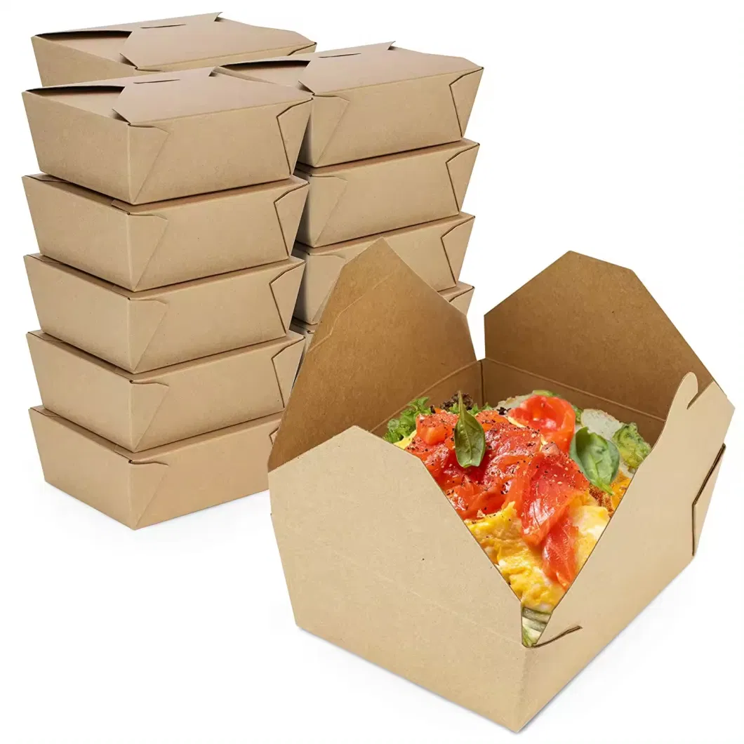 Wholesale Custom Logo Printed Brown Kraft Paper Pizza Box Food Packaging Container Box