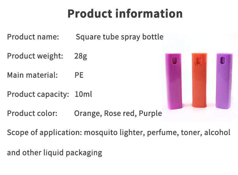 10ml Empty Mist Spray Container Mini Portable Fresh Refilled Mouth Bottle Spray Packing Perfume Trail Container