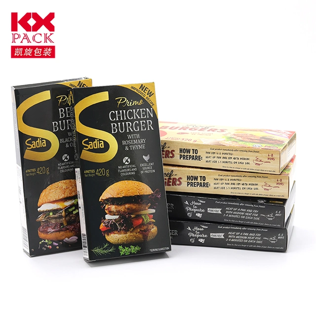 Custom Print Packaging Box Paper Box Fro French Fries Burger Pizza