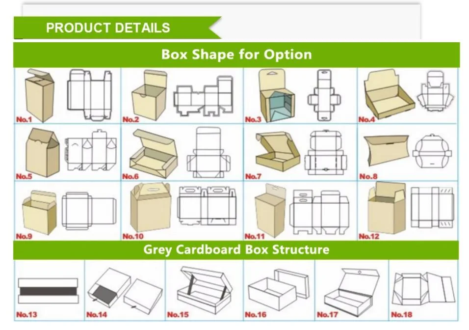 Biodegradable Takeaway Food Packaging Disposable Paper Box for Burger Sandwich Cake