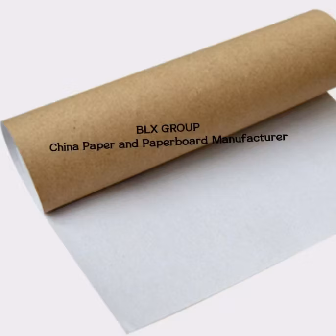 170g Uncoated White Top Bleached Back Brown Kraft Paper for Corrugated Card Board Box