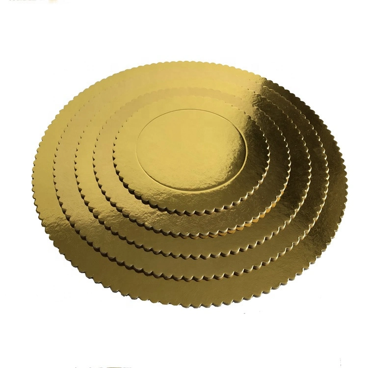 Corrugated Cake Boards Cardboard Custom Cake Tools 12 14 Inch MDF Cake Bases White Paper Box Greaseproof Paper Gold Cakeboard