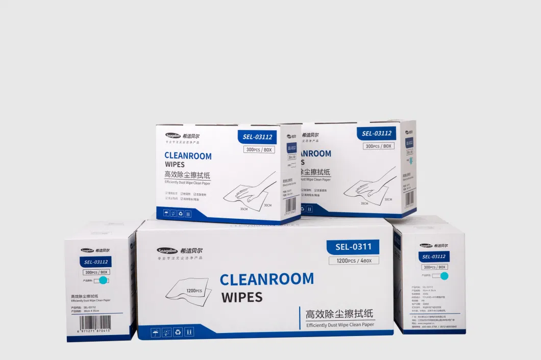 Polyester Cleanroom Wiper Box Color: Blue/White