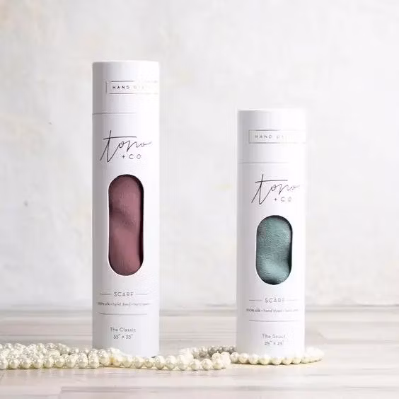 Custom Logo Biodegradable Kraft Paper Tube Packaging Round Box