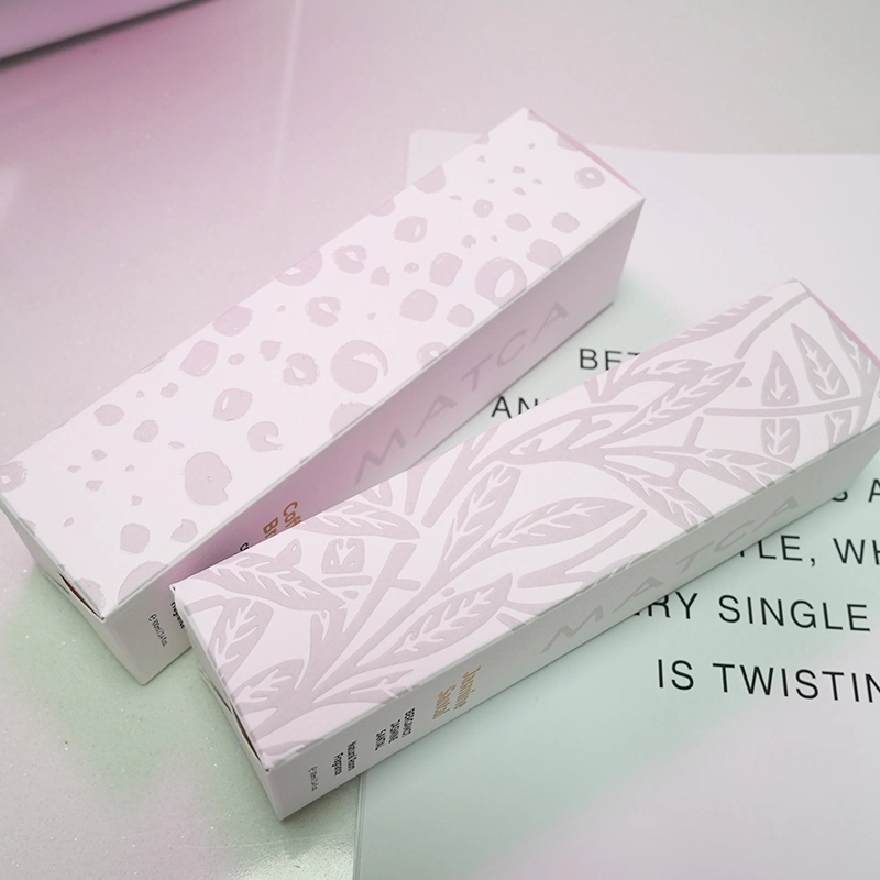 Makeup Packing Small Folding White Card Paper Box Supplier Custom Design Printed Logo Cosmetics Cardboard Paper Packaging Boxes