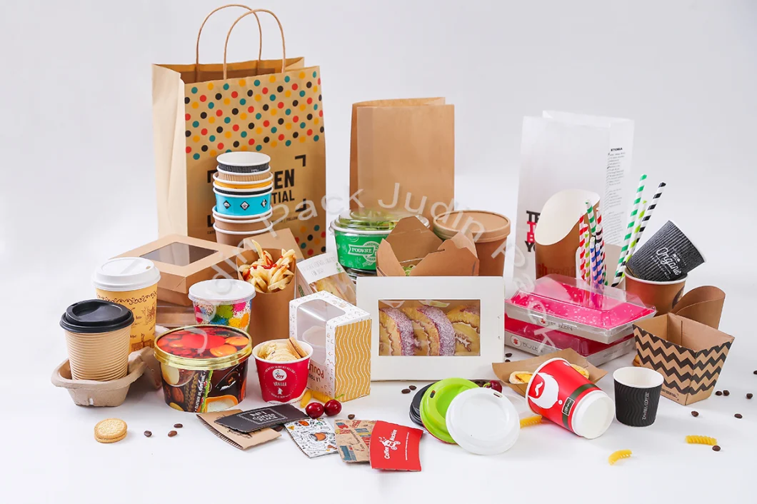 Disposable Kraft Paper Box Take Away Box for Food Packaging