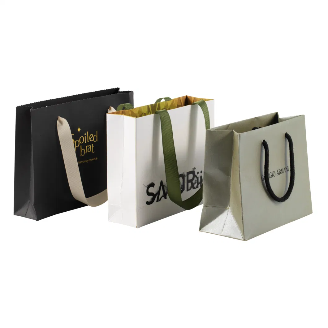 Wholesale Custom High Gift Bag End Matte Textured Gift Paper Bag