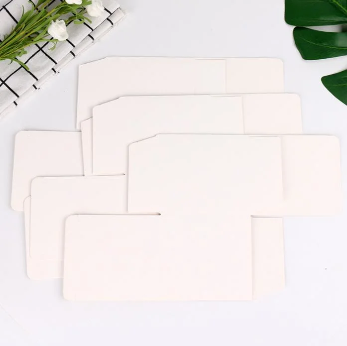 Best Selling 7*7*7cm White Paper Folding Square Small Paper Box