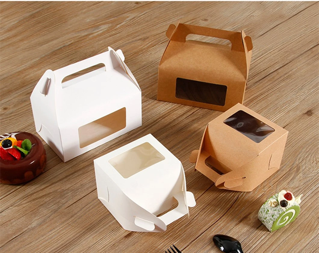 Kraft Paper Salad Sushi Snacks Disposable Food Packaging Box