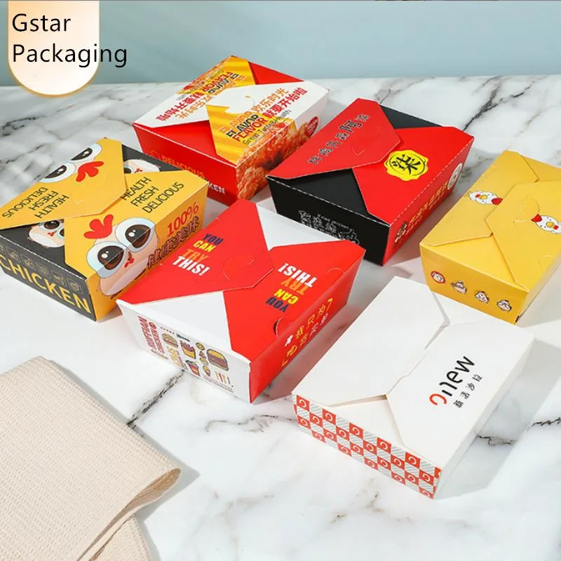 Kraft Paper Salad Sushi Snacks Disposable Food Packaging Box