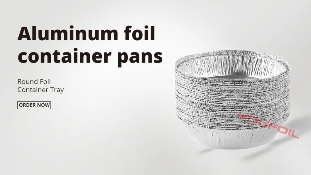 Party Dinner Microwaving Disposable Aluminum Foil Round Container