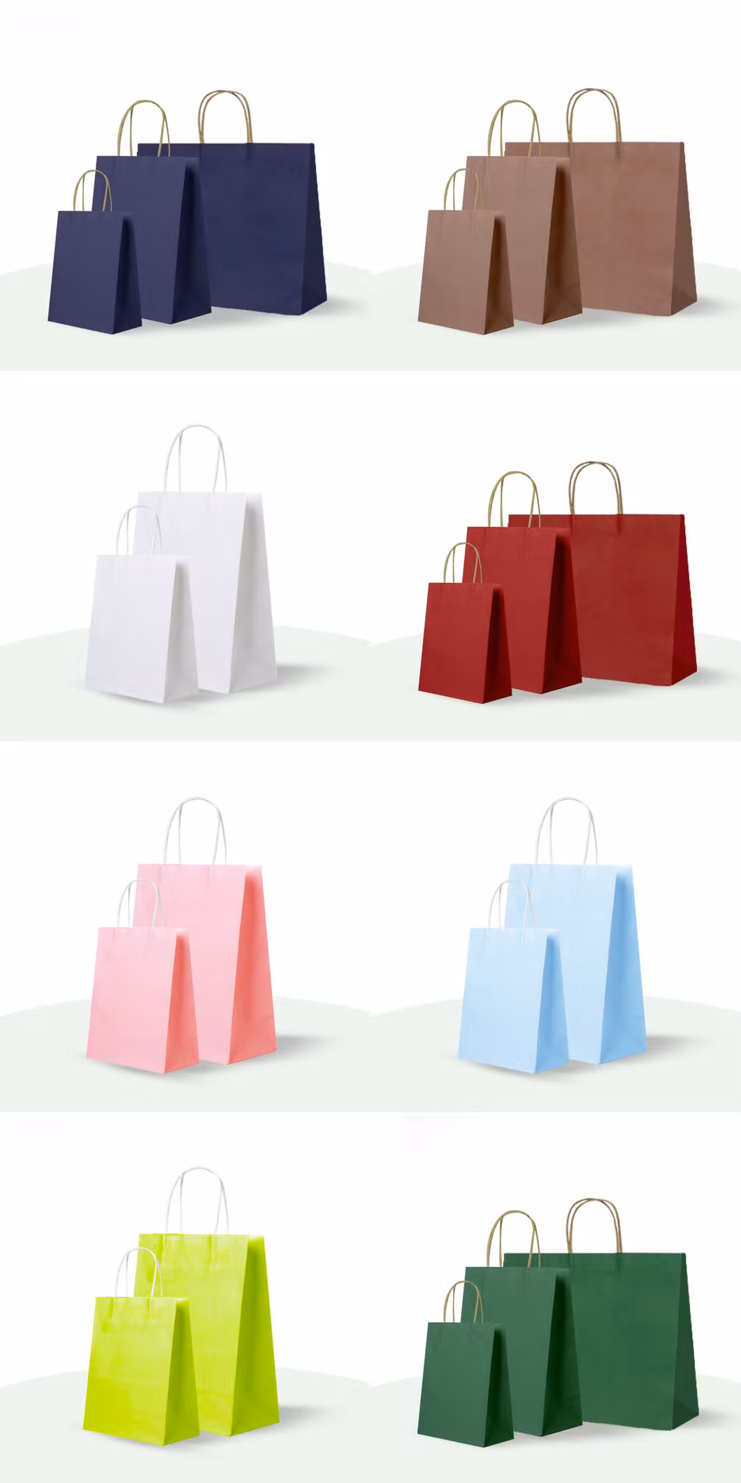 Wholesale Custom New Fashion Design White Cardboard Shopping Bag Extra Large Wide Base Bottom Paper Bags Packaging