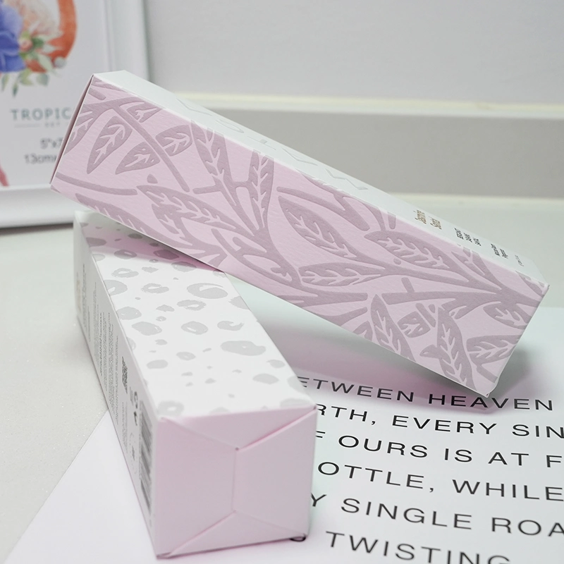 Makeup Packing Small Folding White Card Paper Box Supplier Custom Design Printed Logo Cosmetics Cardboard Paper Packaging Boxes