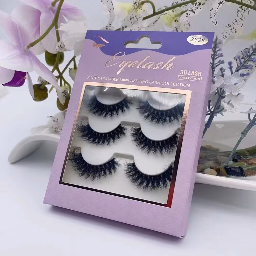 Halloween Faux Mink Eyelashes Glitter Decorated Mink Eyelashes Sequin Silk Lashes Butterfly Eyelash with Packaging Box