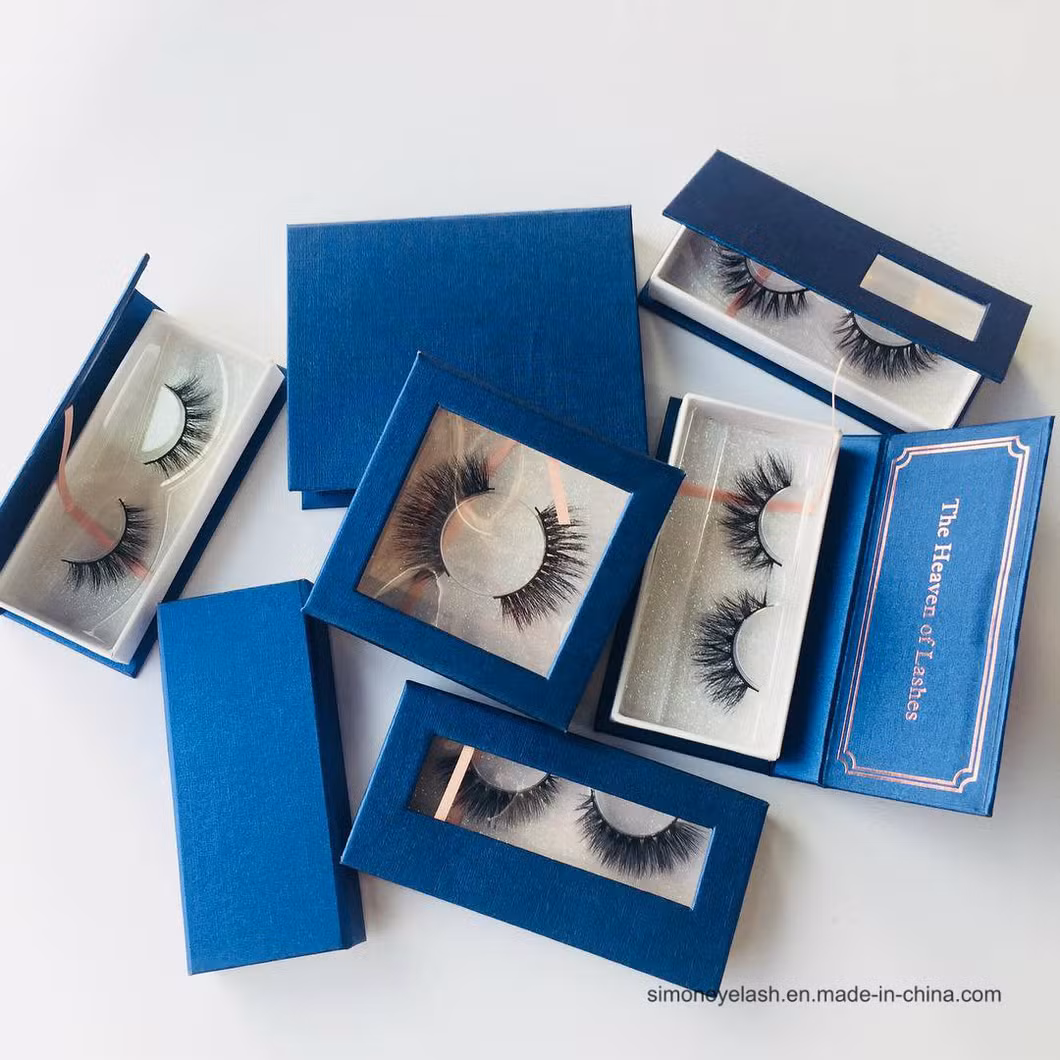 Diamond Shape Holographic Eyelash Package Box with Marble Design
