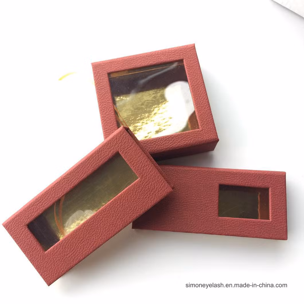Diamond Shape Holographic Eyelash Package Box with Marble Design