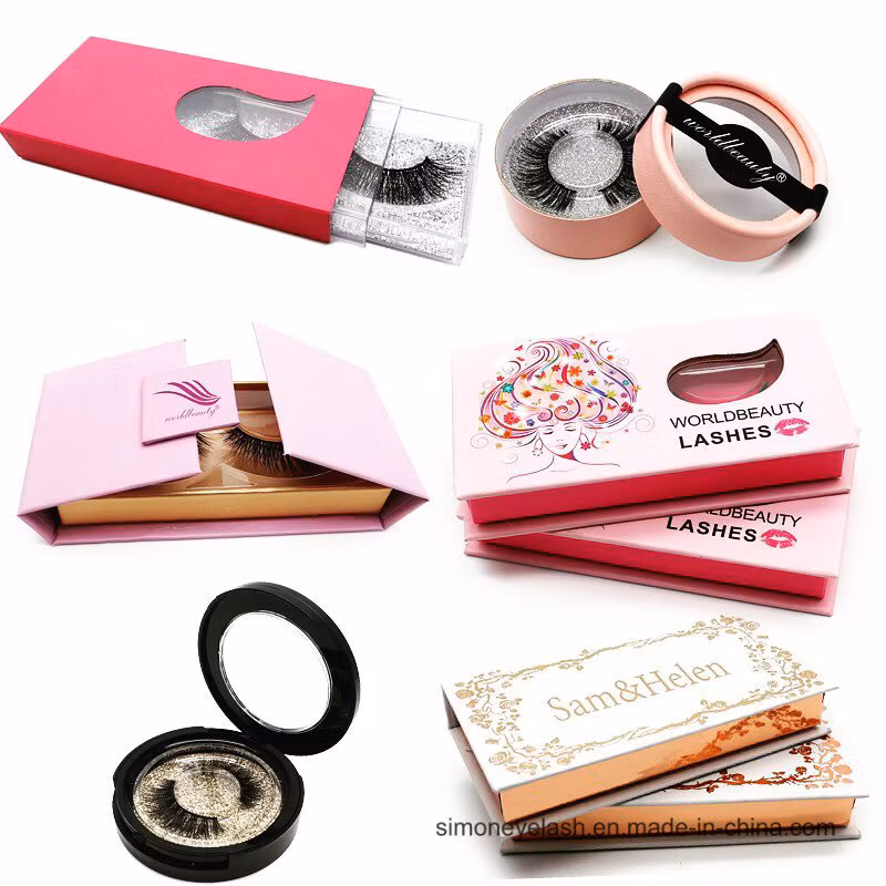 Diamond Shape Holographic Eyelash Package Box with Marble Design