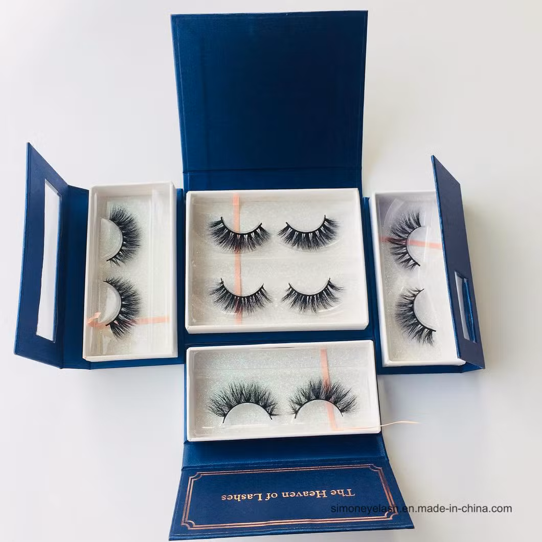 Diamond Shape Holographic Eyelash Package Box with Marble Design