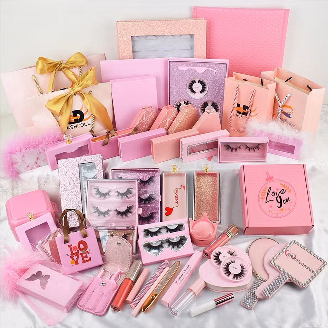 Custom 3D Mink Eyelash Packaging Container Marble Diamond Shaped Glitter Print Designer Eye Lash Boxes Magnetic Diamond Lashbox