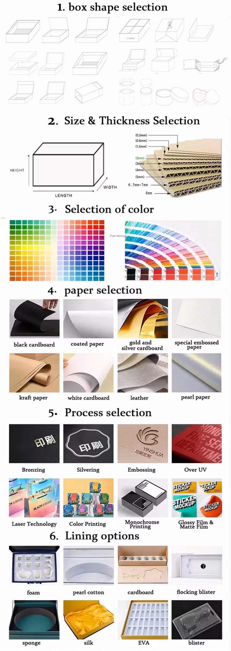 Custom Logo Colored Hairpie Jewelry Lip Gloss Eyelash Paper Packaging Shipping Boxes