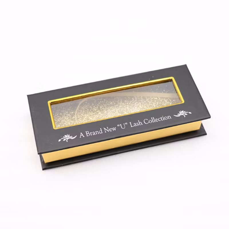 High Quality Cardboard Paper One Pair of Fake Eyelashes Box with Window