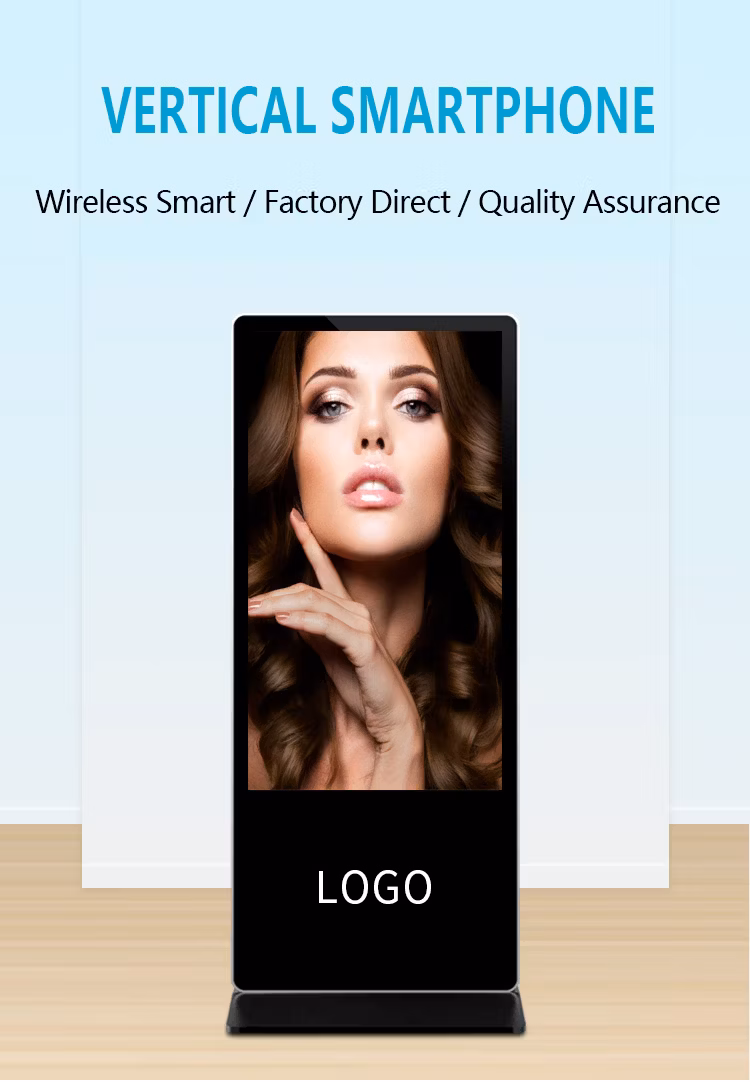 Interactive Display Signage LCD Display Monitor Indoor Advertising Vertical Screen TV Display Screen Full Color