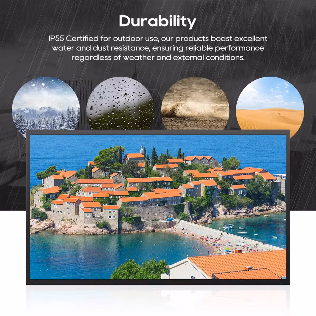 65inch Digital Signage and Displays Outdoor TV Waterproof with Smart Function for Advertising Football Match