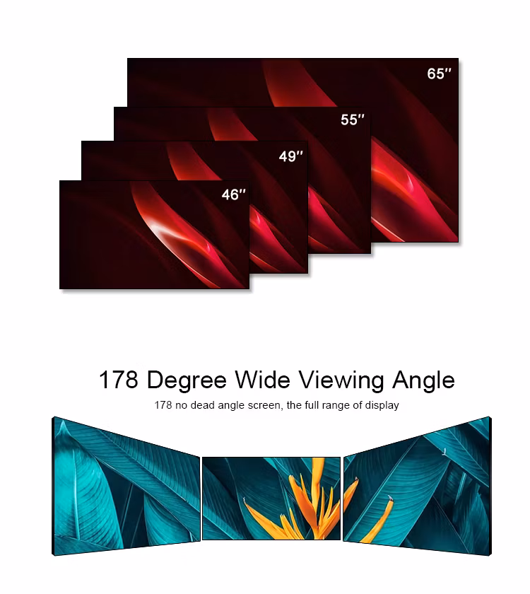 Touch Screen Narrow Bezel 3.5mm Splicing Screen Advertising Monitor Wall Video Display