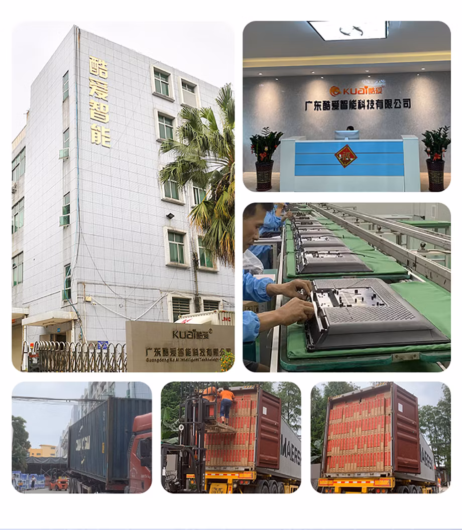 Kuai TV Factory OEM 24" 32" 43" 50" 65" 70" 75" 85" 100 Inch LED LCD TV 2K FHD 4K UHD Flat Screen Television Android Smart TV