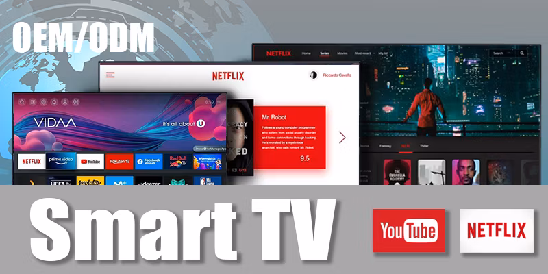 Ultraslim Touchscreen Smart TV with Android OS