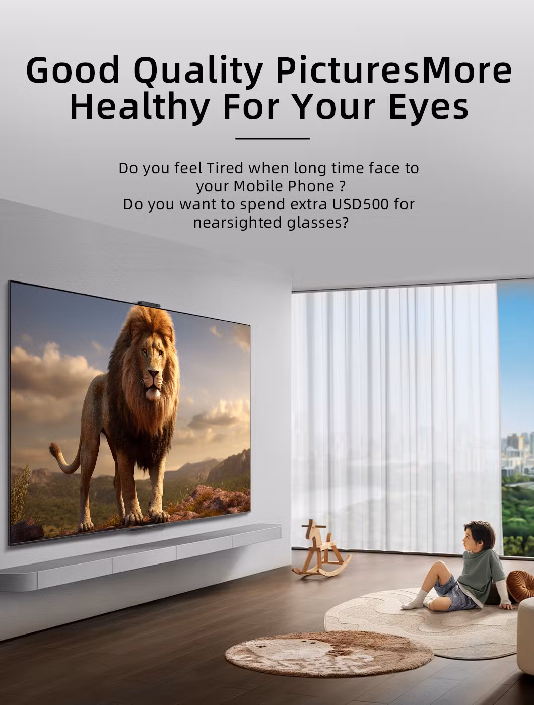 on Line Spring Festival Design 43 Inch Television 50 Inch TV New Smart Android OLED Qled TV