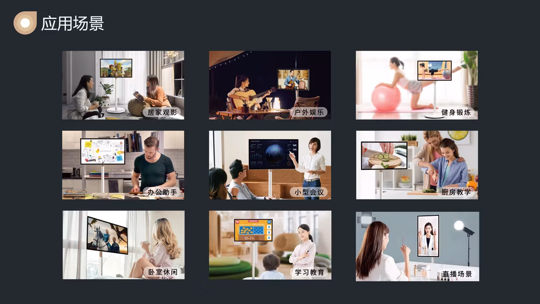 Cjtouch 27 Inch Movable Smart TV 21.5 23.8 32 Standbyme Smart TV, LG Stand by Me TV, Interactive Touch Screen LED Display