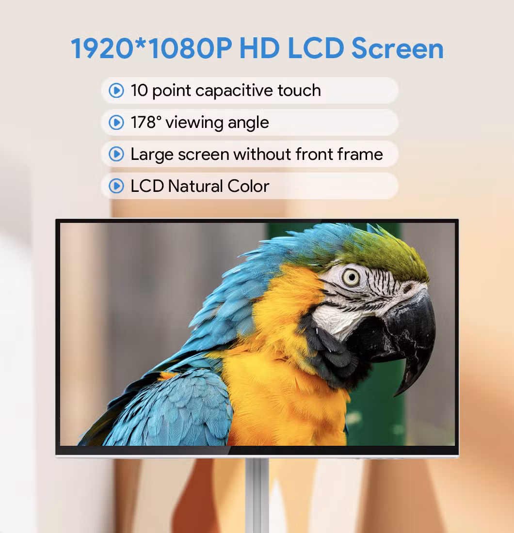 23.8 -32 Inch Mobile TV Rechargeable Portable Touch Screen TV