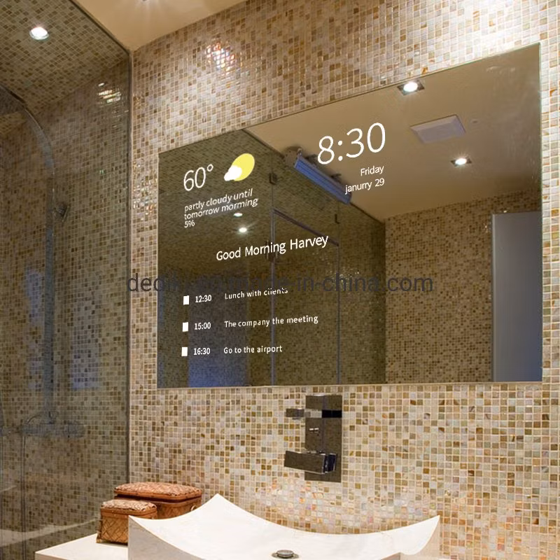 Waterproof Wall Mounted 15.6′′ Touchscreen Mirror TV