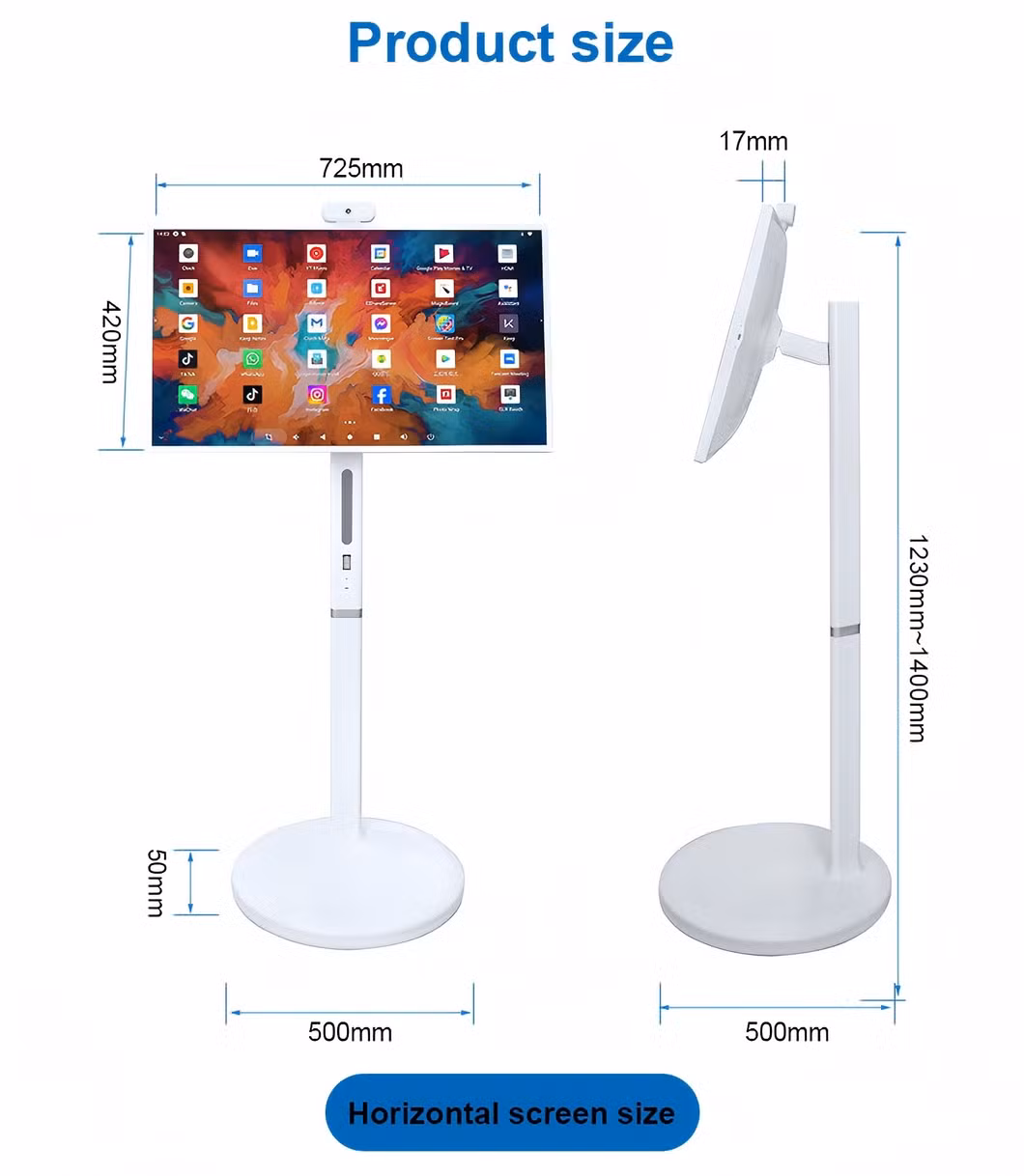 24 Inch Bestie Portable Smart TV Android 12 6g+128g Stand by Me Touchscreen Mobile Android Portable TV