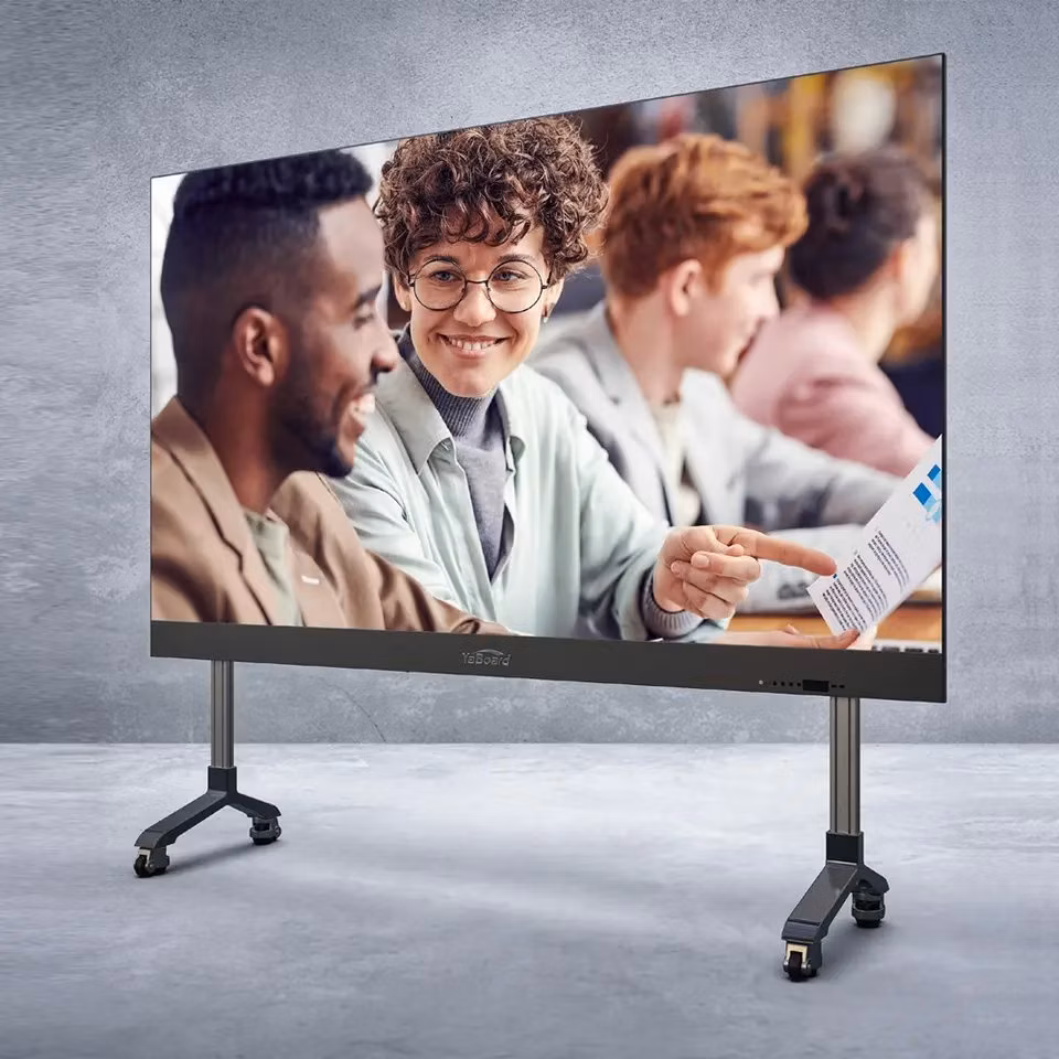 75 Inch Ultra Thin Wall Mount WiFi Videos LCD Advertising Touchscreen Display Smart TV