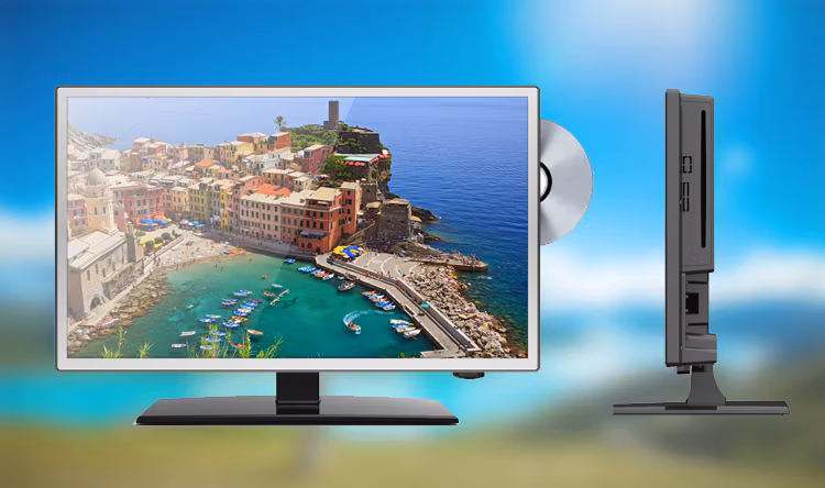 OEM Factory 32 Inch Screen TV Small Size Portable DVD Player Smart Television Android HD DVD LED TV