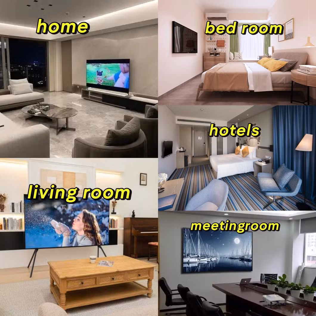 2025 New Large Panel Xxx Vidio LED Smart TV Android FHD 4K Customized DVB T2 S2 Digital Satellite TV