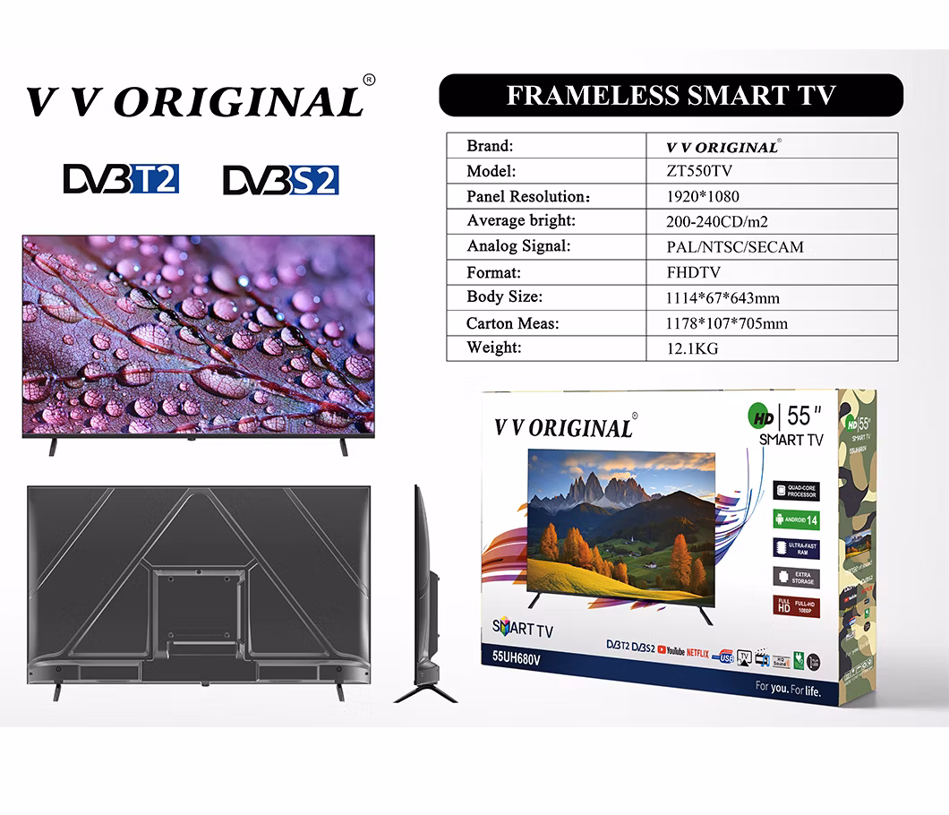 on Line Spring Festival Design 43 Inch Television 50 Inch TV New Smart Android OLED Qled TV