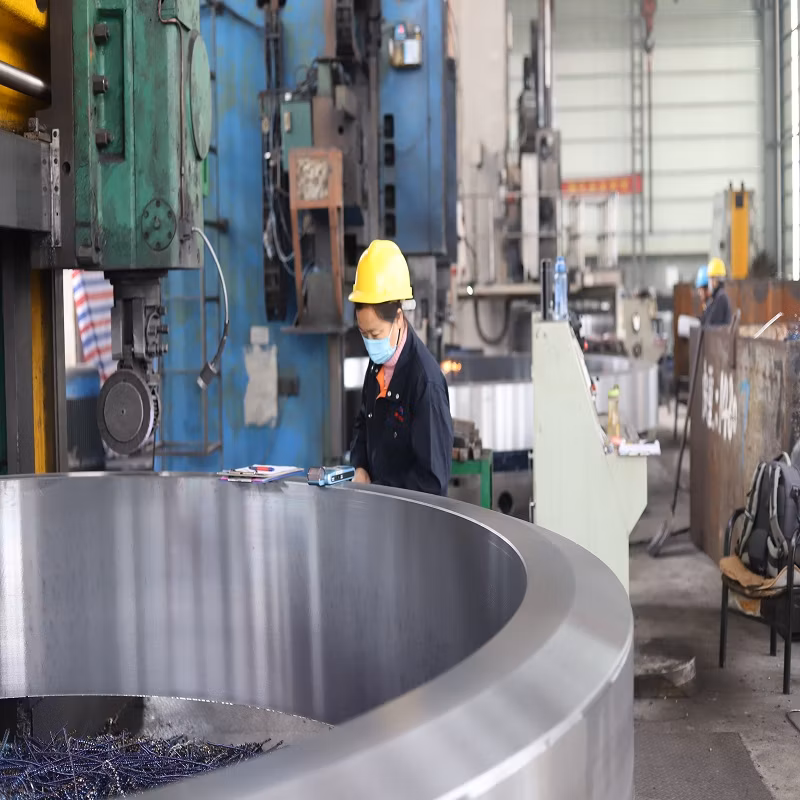 Custome Kiln Tyre Cement Plant Equipment Parts Best Price Riding/Living Ring Live Tire Cooler Dryer Casting Steel Parts Supplier