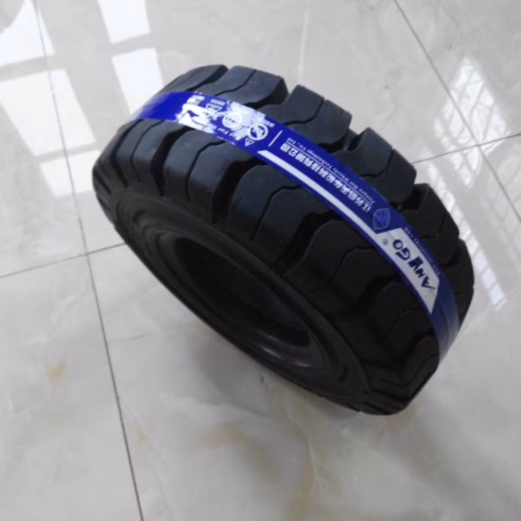 Anygo Brand 21X8-9 Xz18 Solid Tyres, Pneumatic Solid Tyre, Solid Resilient Wheels for Forklift and Material Handling Equipment
